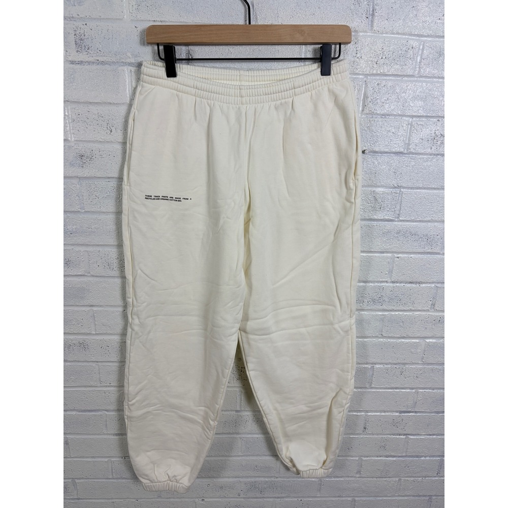 PANGAIA 365 Track Pants Womens M Off White Recycled Organic Cotton Joggers